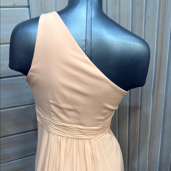 Ann Taylor Peach One-Shoulder Sundress - Picture 4 of 7
